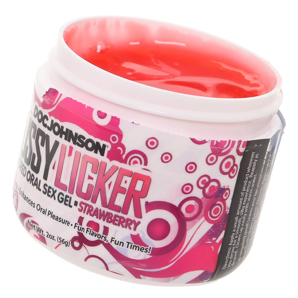 Pussy Licker Strawberry Oral Sex Gel in 2oz/56.6g Lubes and Lotions > Flavored Sex Lubes