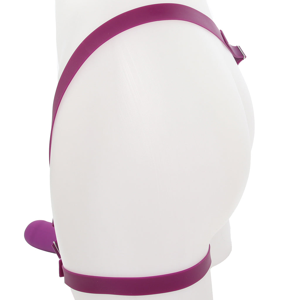 ME2 Rumbler Vibrating Silicone Strap-On in Purple Vibrators > Strap-On & Wearable