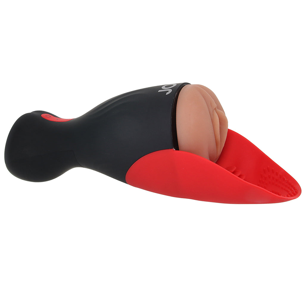 Jock Sucking & Vibrating Pussy Masturbator Male Masturbators > Pocket Strokers