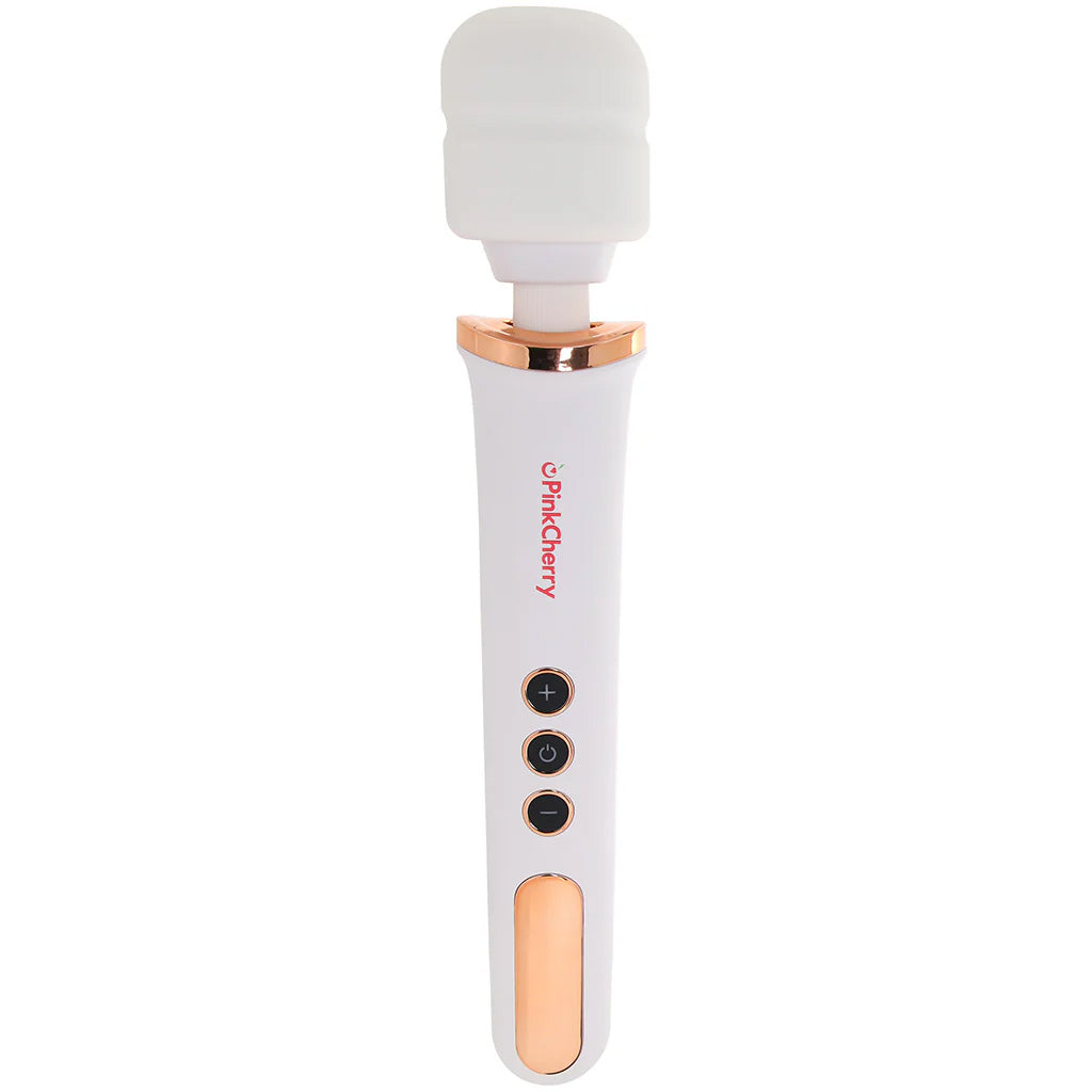 PinkCherry Rechargeable Wand in White Vibrators > Wands