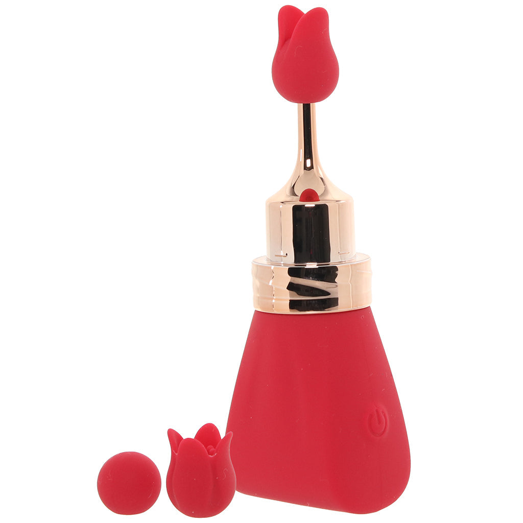 Gold Glam Tri-Tip Vibe Vibrators > Clitoral Stimulators