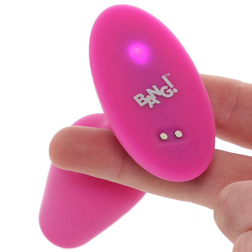 Bang! Vibrating Silicone Butt Plug in Pink Anal Sex Toys > Butt Plugs