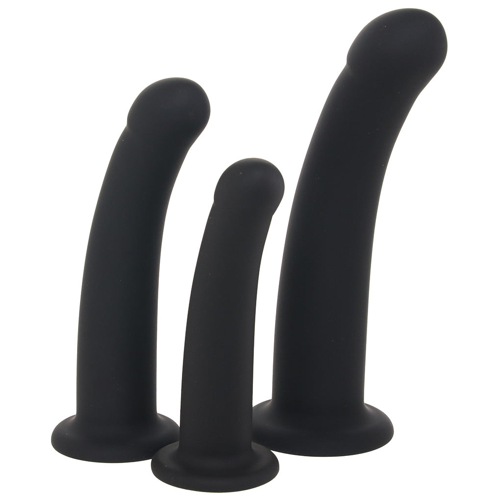 Trio Deluxe Curved Silicone Training Kit Dildo Sex Toys > Anal Dildos