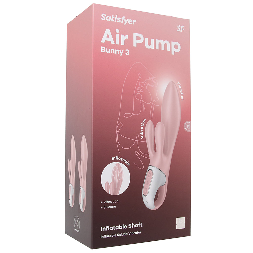 Satisfyer Air Pump Bunny 3 Inflatable Rabbit Vibe Vibrators > Rabbit Vibrators