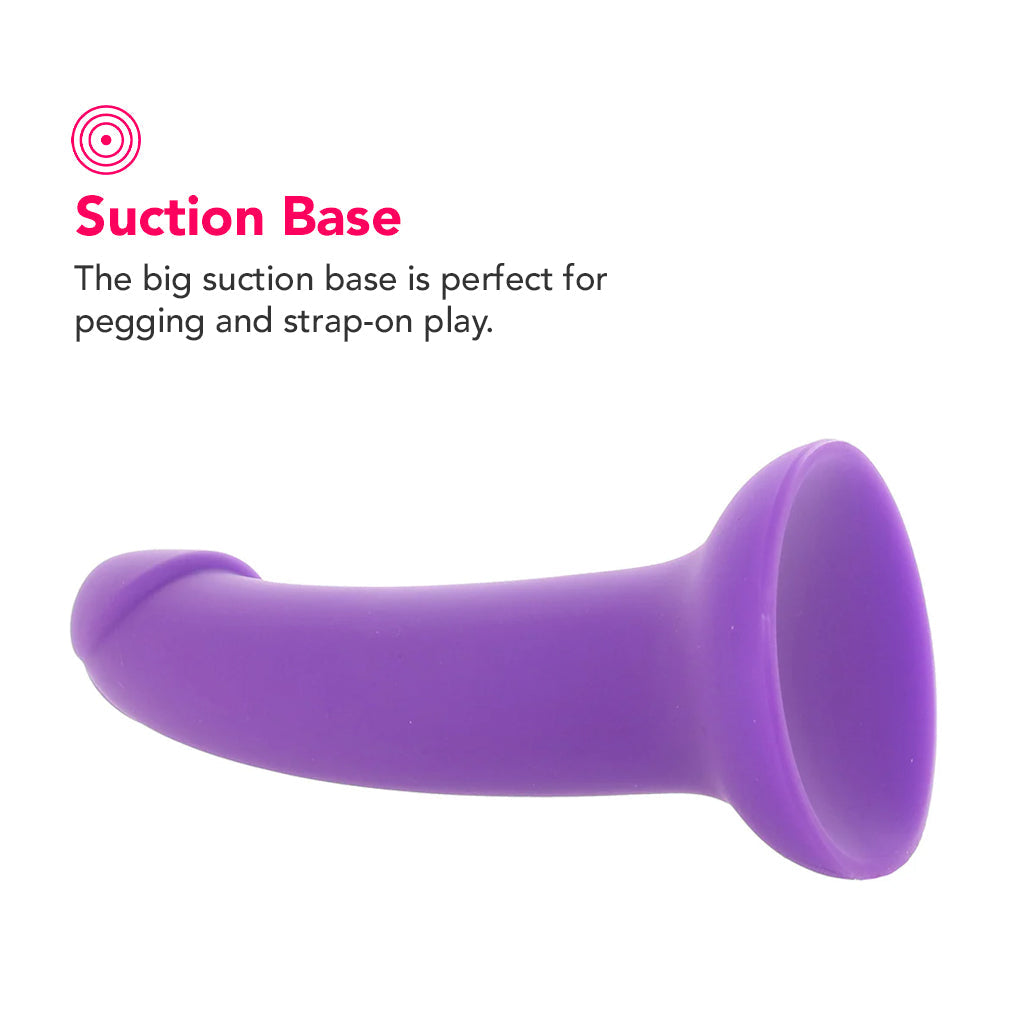 PinkCherry Premium 7 Inch Purple Silicone Dildo Dildo Sex Toys > G-Spot Dildos