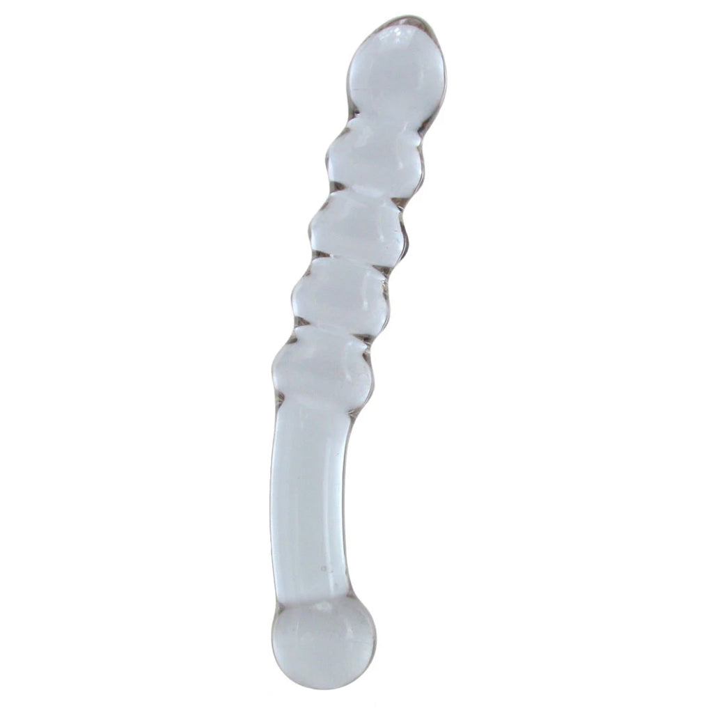 gläs Purple Rain Ribbed Glass Dildo Dildo Sex Toys > Pyrex Glass Dildos