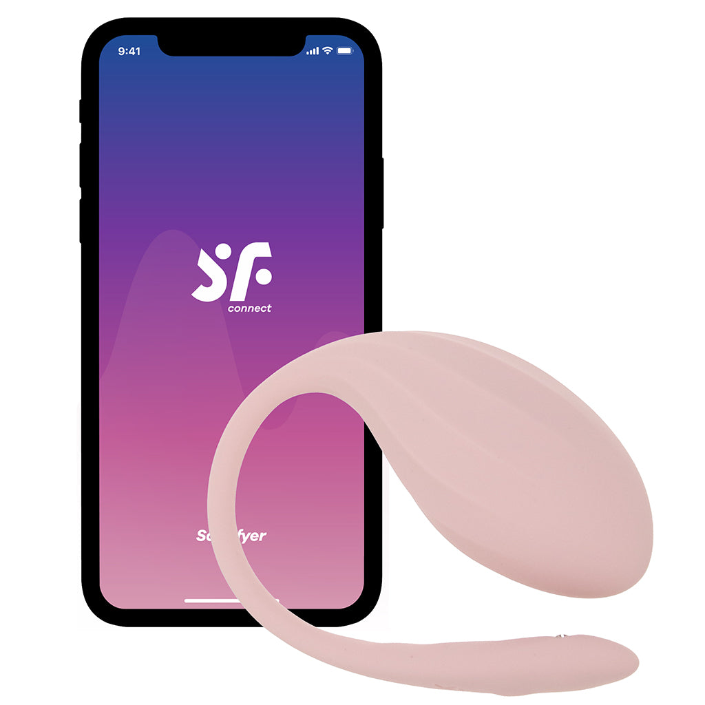 Satisfyer Ribbed Petal Wearable Vibe in Rose Vibrators > Wearable & Panty Vibrators