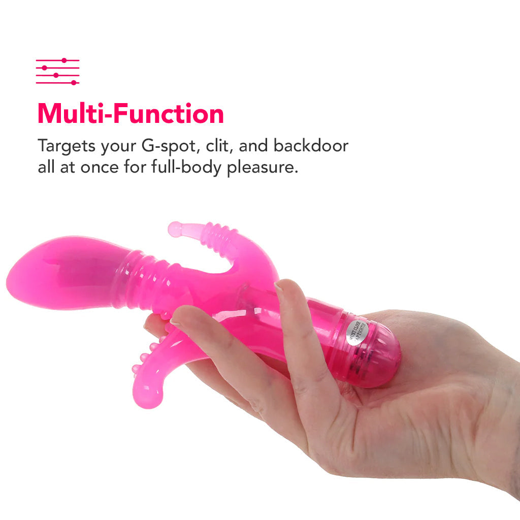 Triple Tease Vibe in Pink Vibrators > Rabbit Vibrators