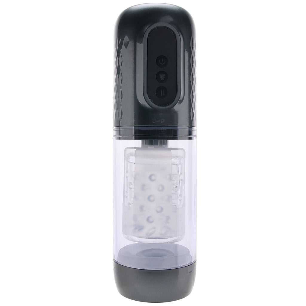 Pumped Vortex Auto Stroker in Gunmetal Male Masturbators > Auto Strokers