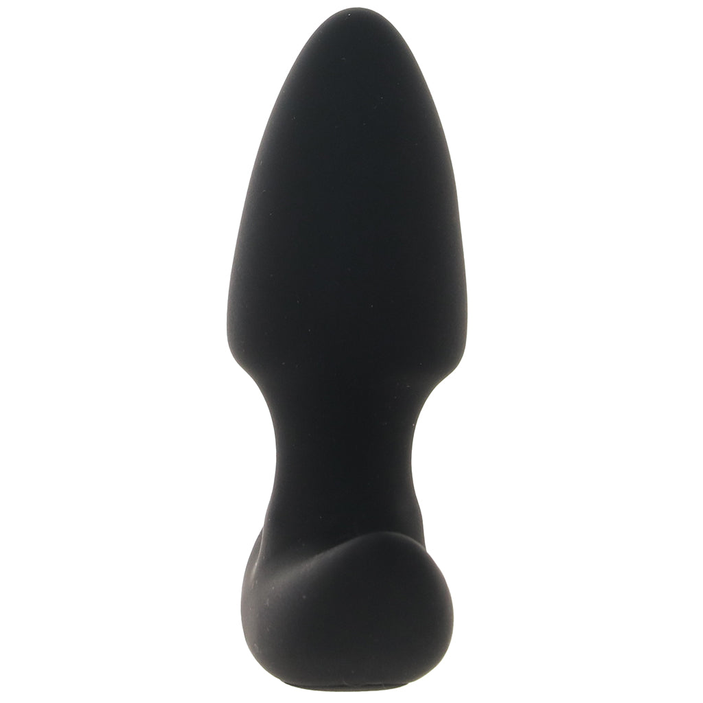 Bang! Thrusting & Vibrating Silicone Butt Plug in Black Anal Sex Toys > Butt Plugs