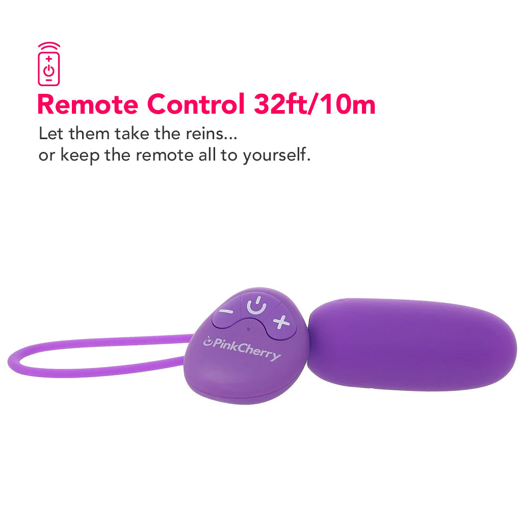 PinkCherry Remote Control Bullet Vibe in Purple