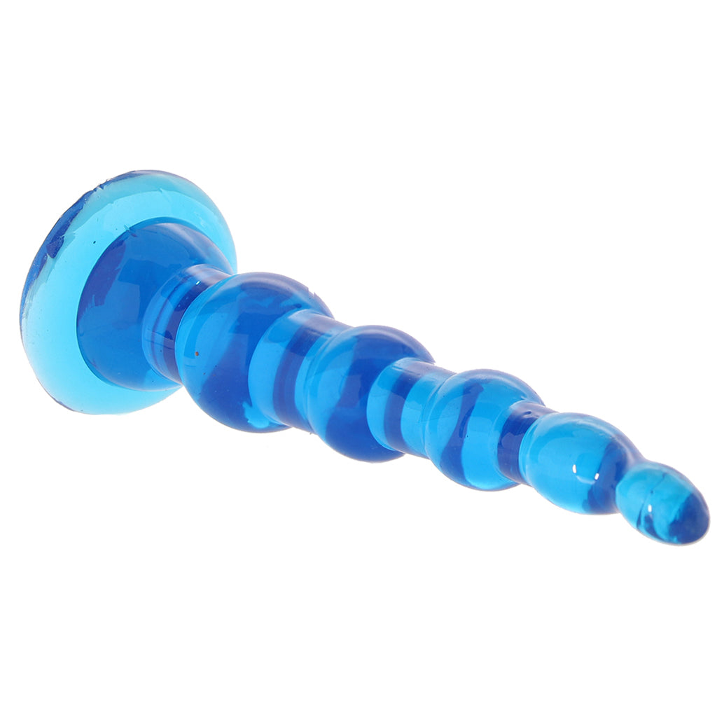 Blue Line 6.75 Inch Anal Beads With Suction Base Anal Sex Toys > Anal Beads