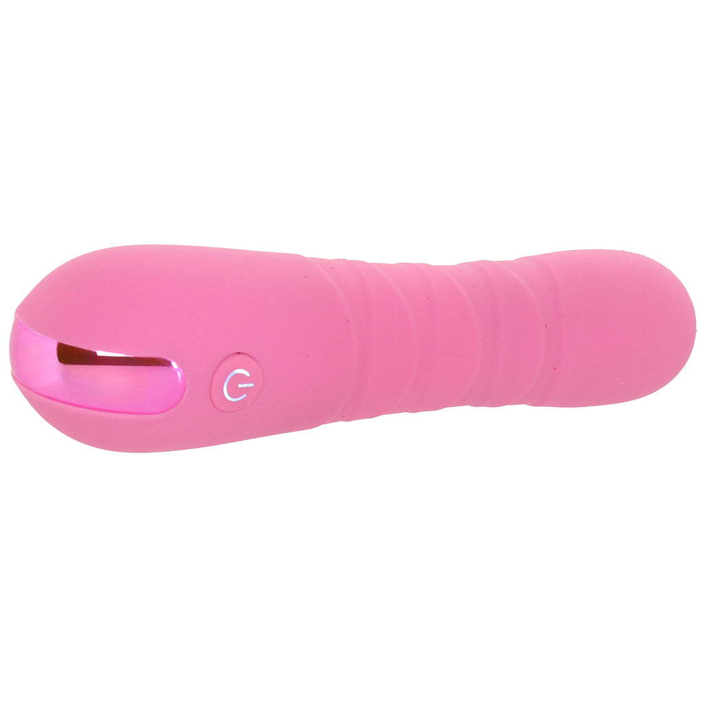 Pretty in Pink Crush Thrusting Vibe Vibrators > Bullet and Egg Vibrators