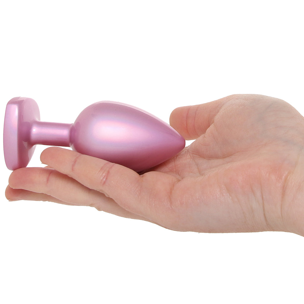 Booty Bling Pink Metal Jewelled Butt Plug in Large Anal Sex Toys > Butt Plugs