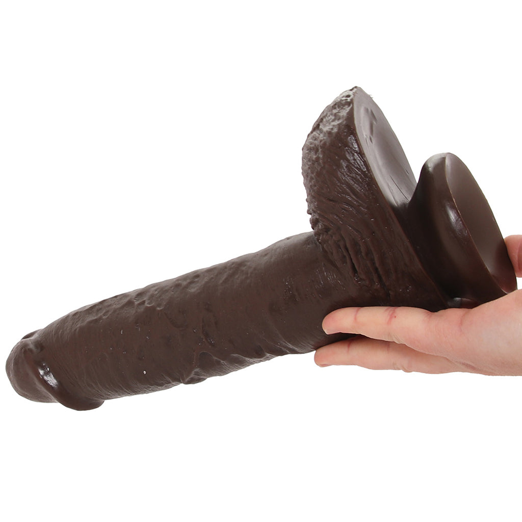 King Cock 10 Inch Cock with Balls in Brown Dildo Sex Toys > Realistic Dildos