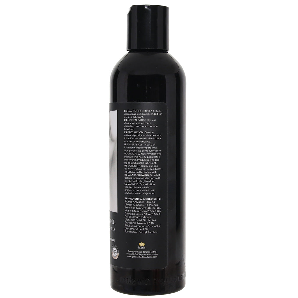 Edible Massage Oil 8oz/236ml in Strawberry Sensual Love > Massage