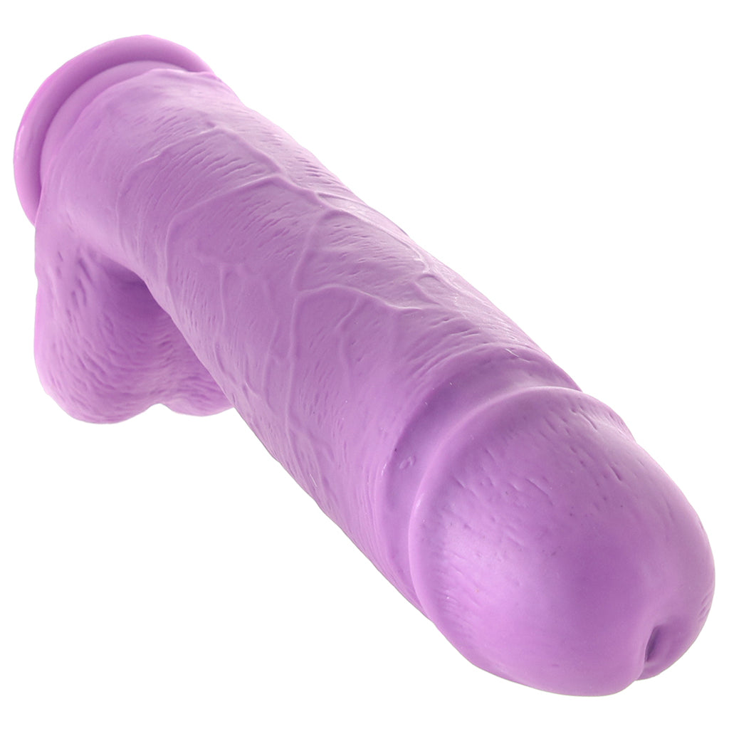 Neo 10 Inch Dual Density Ballsy Dildo in Purple Dildo Sex Toys > Realistic Dildos