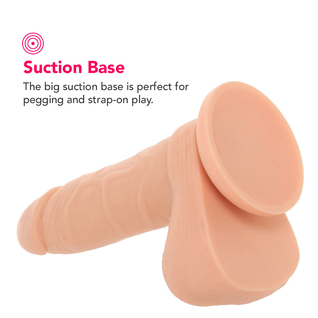 PinkCherry Premium 6 Inch Light Silicone Ballsy Dildo Dildo Sex Toys > Realistic Dildos