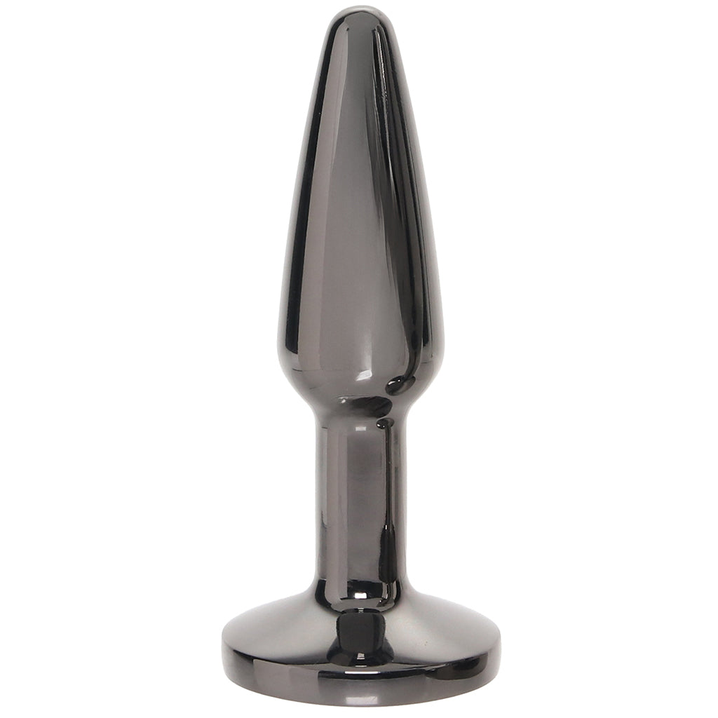 Rear Assets Small Tapered Butt Plug in Gunmetal Anal Sex Toys > Butt Plugs
