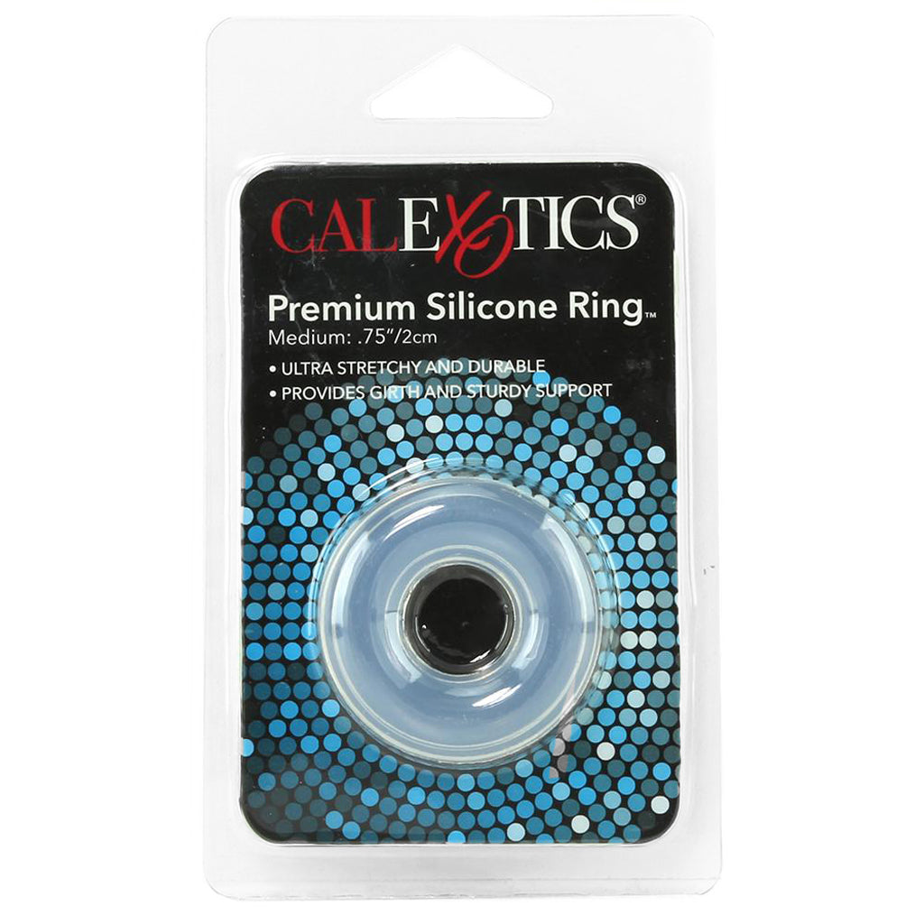Medium Premium Silicone Cock Ring in Clear Cock Rings