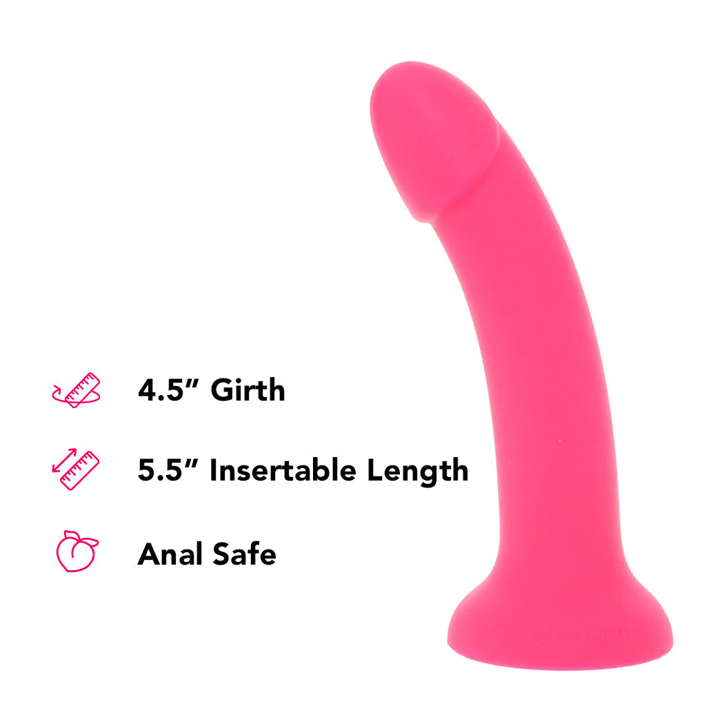 PinkCherry Premium 7 Inch Pink Silicone Dildo Dildo Sex Toys > G-Spot Dildos