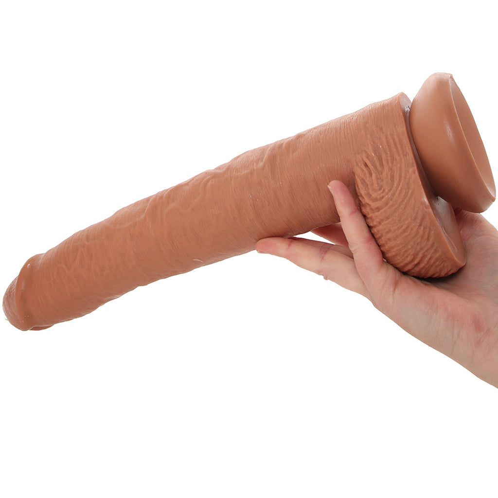 King Cock 14 Inch Cock with Balls in Tan Dildo Sex Toys > Large Dildos