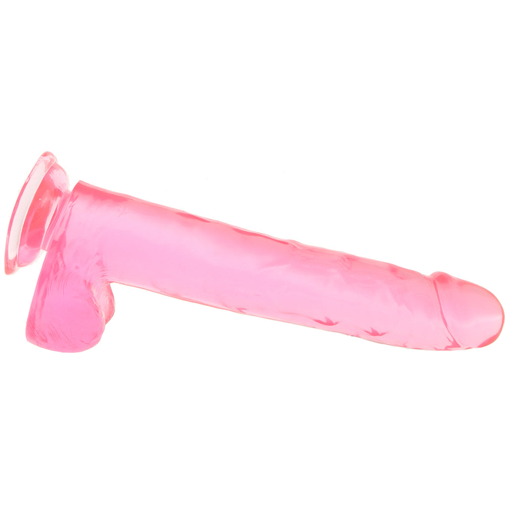Size Queen 10 Inch Jelly Dildo in Pink Dildo Sex Toys > Realistic Dildos