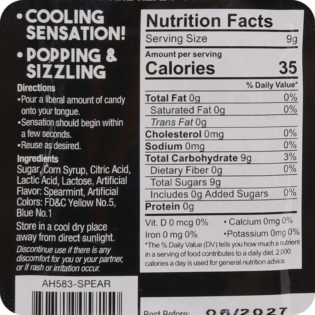 Creature Cocks BJ Pops! Candy .32oz/90g in Spearmint Sensual Love > Tasty Treats