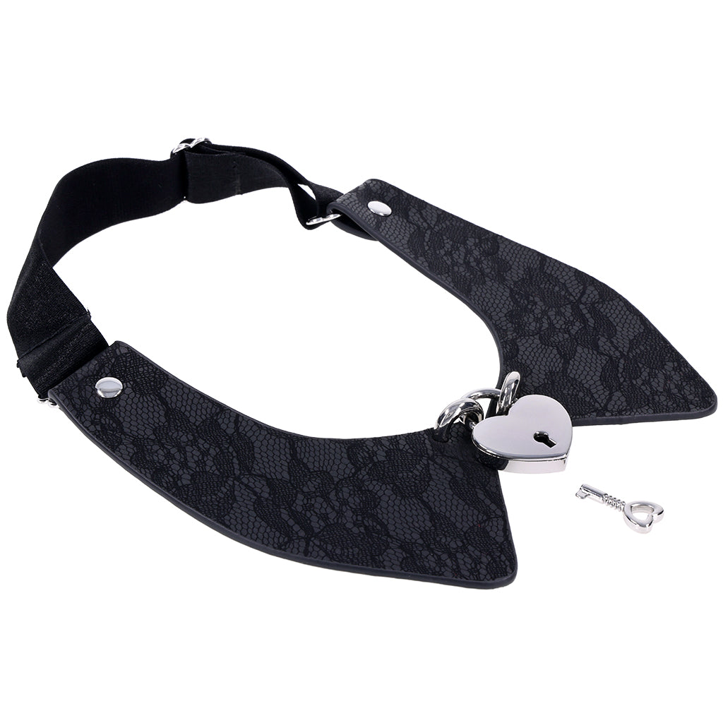 S&M Heartbound Lace Day Collar Bondage and Fetish > Leashes and Collars