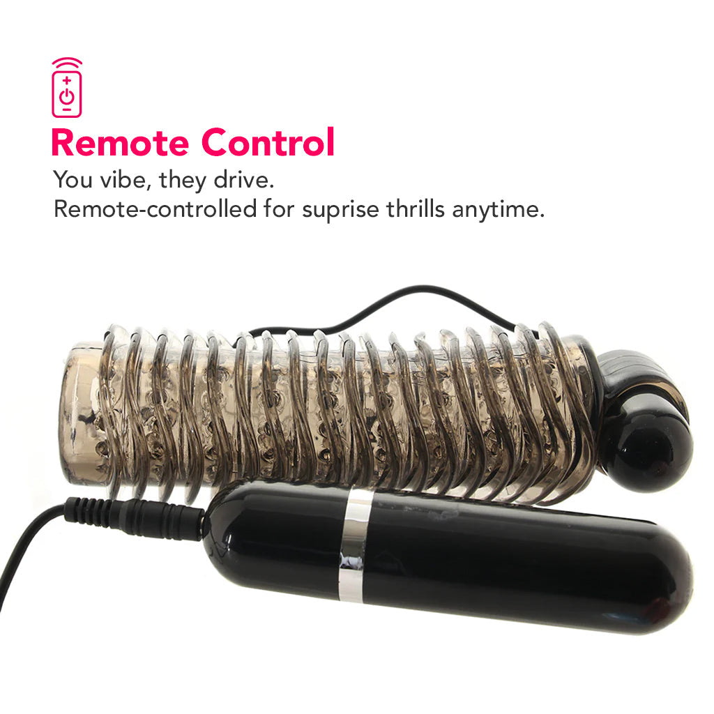 Colt 10 Function Textured Vibrating Stroker in Smoke Male Masturbators > Vibrating