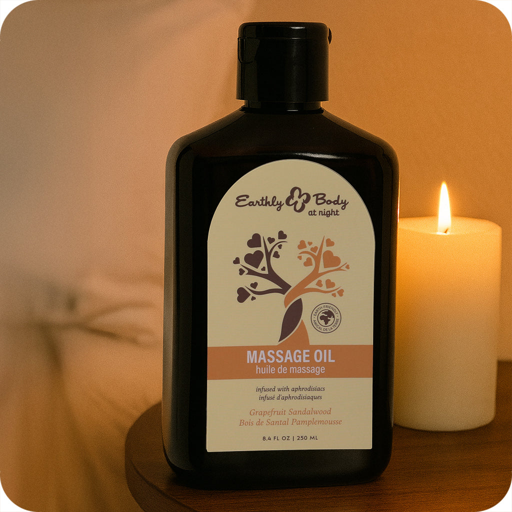 At Night Massage Oil 8.4oz/250ml in Grapefruit Sandalwood Lubes and Lotions > Erotic Massage Oils