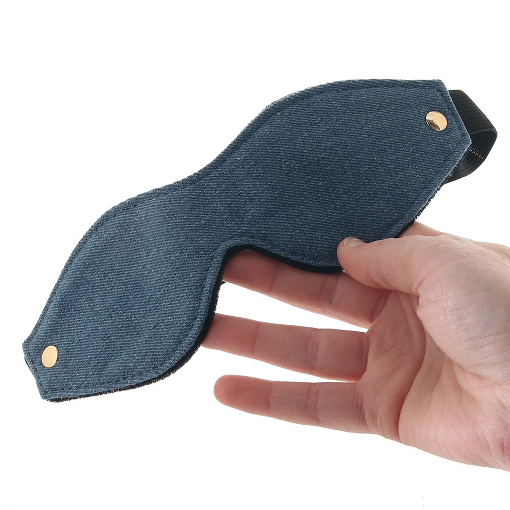 Ride 'Em Denim Eye Mask Bondage and Fetish > Pleasure Masks and Dress Up Play