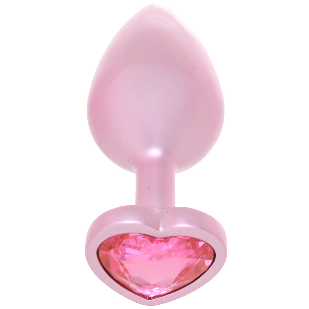 Booty Bling Pink Metal Jewelled Butt Plug in Medium Anal Sex Toys > Butt Plugs
