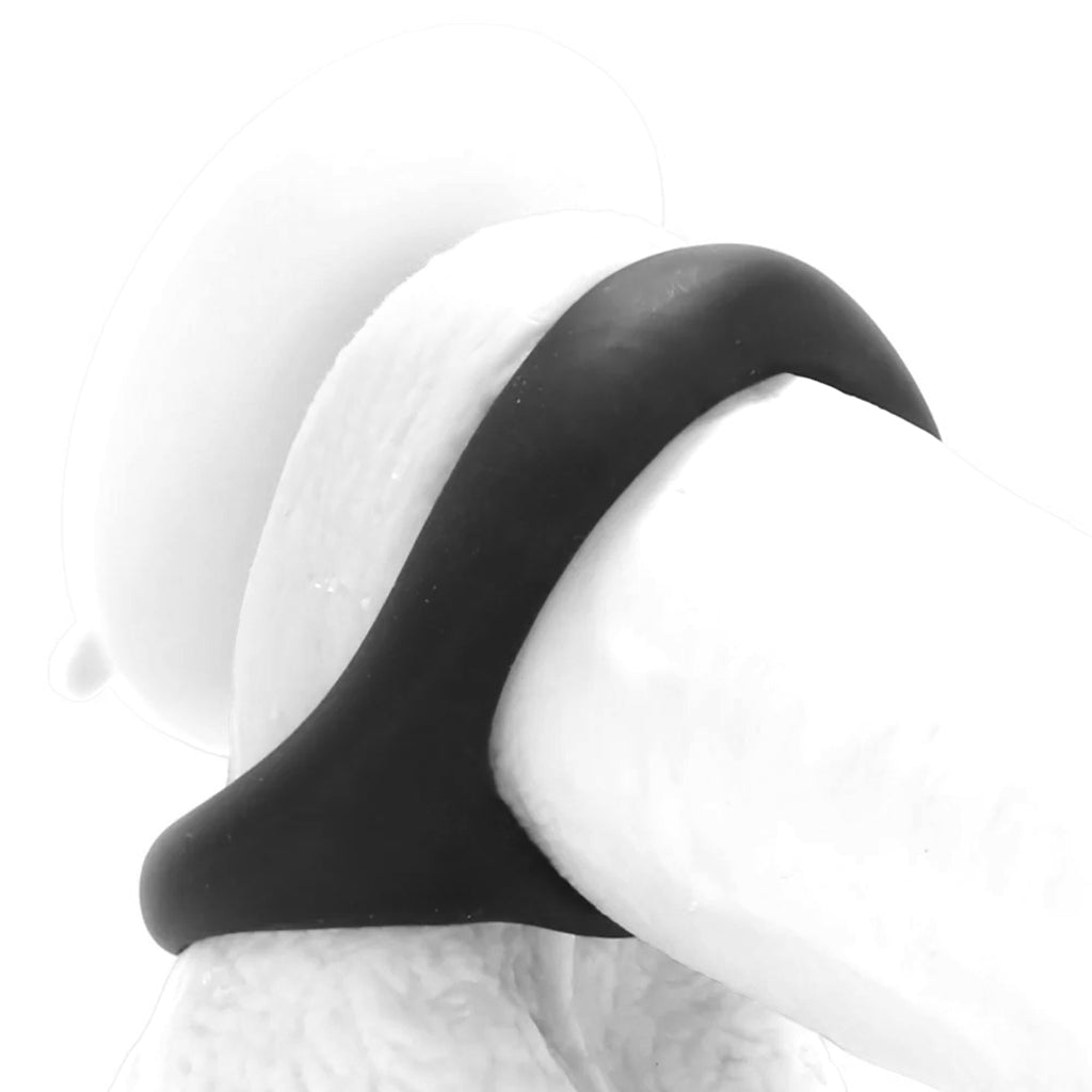 Renegade Romeo Soft Silicone Dual Ring in Black Cock Rings