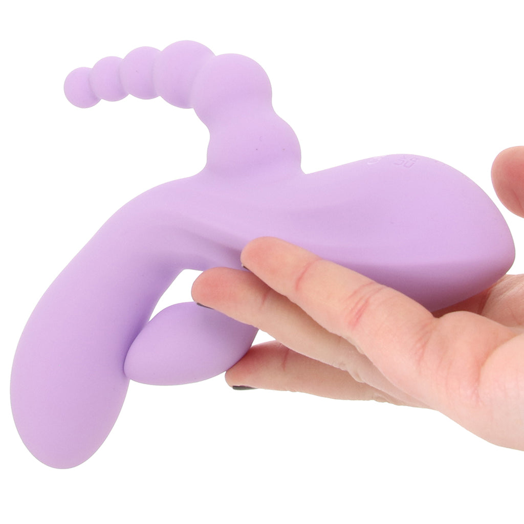 Flex Bend & Hold Triple Rumbler Vibe Vibrators > Rabbit Vibrators
