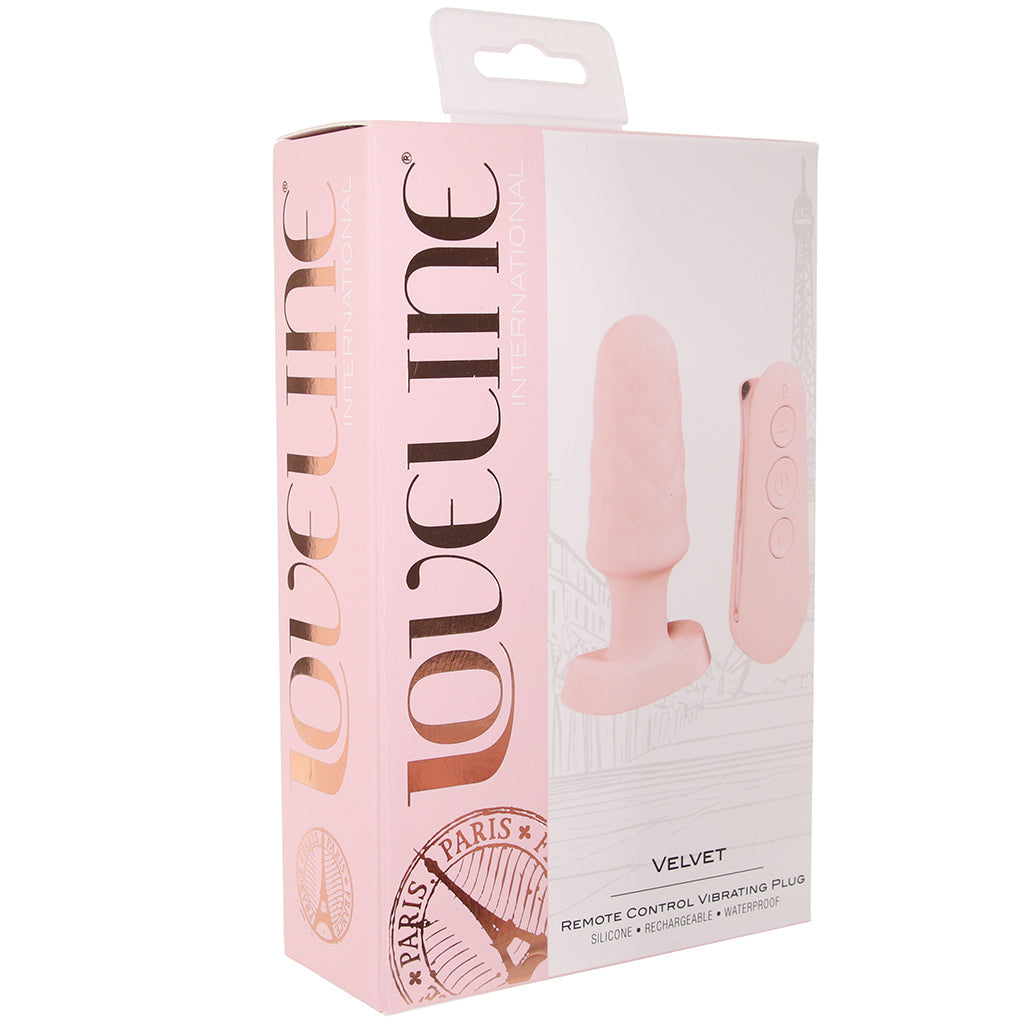 Loveline Velvet Vibrating Remote Plug Anal Sex Toys > Butt Plugs