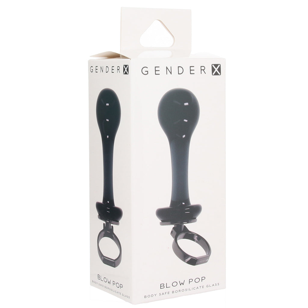Gender X Blow Pop Glass Plug in Black Anal Sex Toys > Butt Plugs