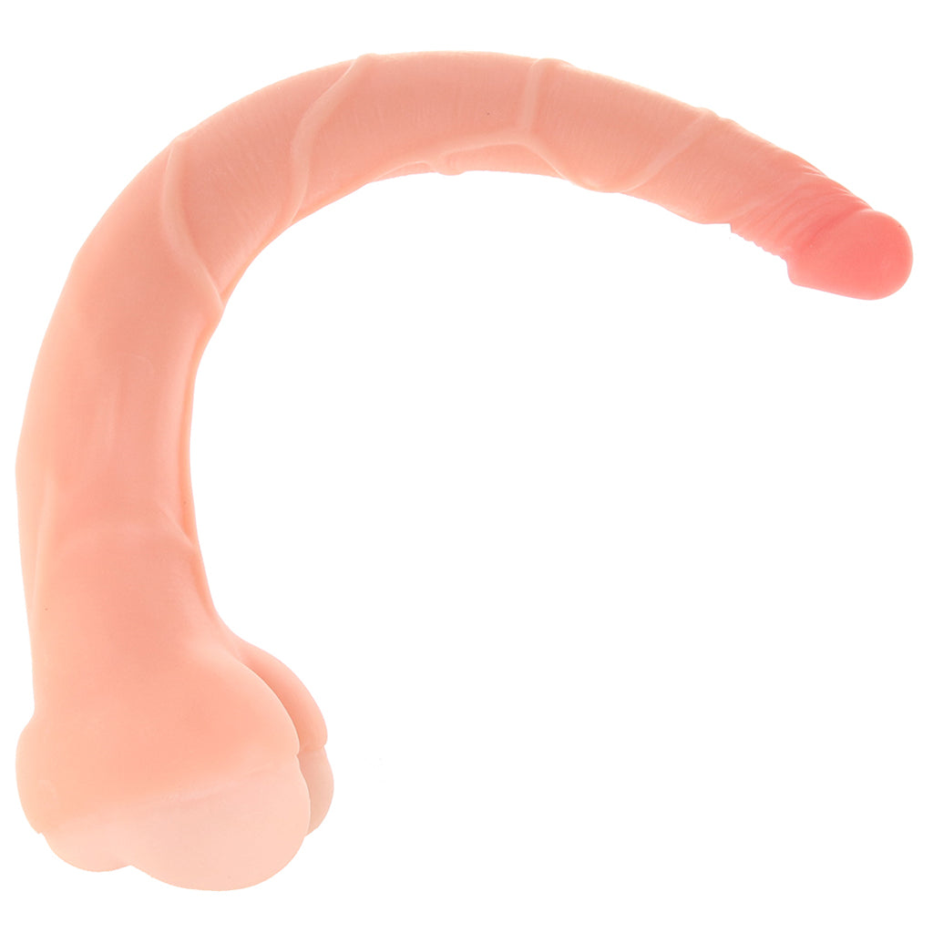 Real Cocks 14 Inch Masturbator and Dildo in White Dildo Sex Toys > Realistic Dildos