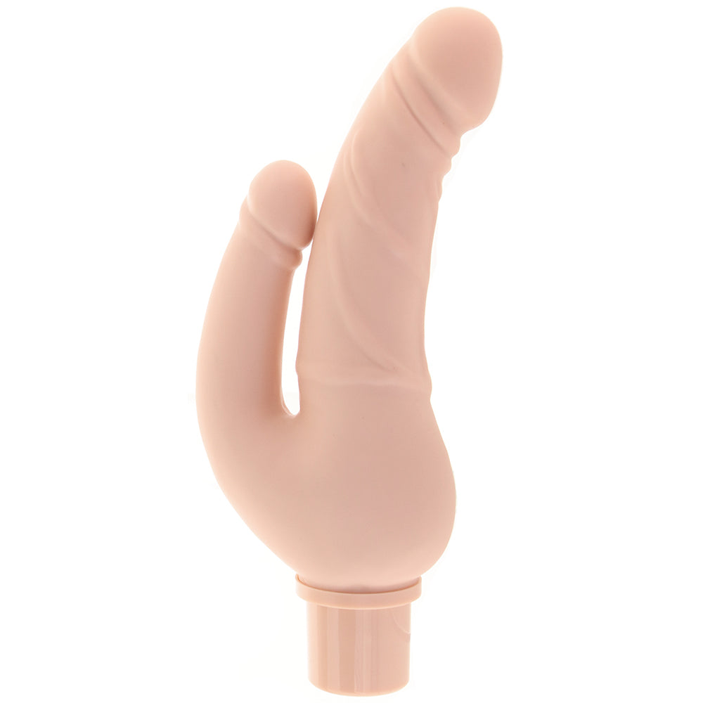 Power Stud Rechargeable Over & Under Vibe in White Dildo Sex Toys > Realistic Dildos