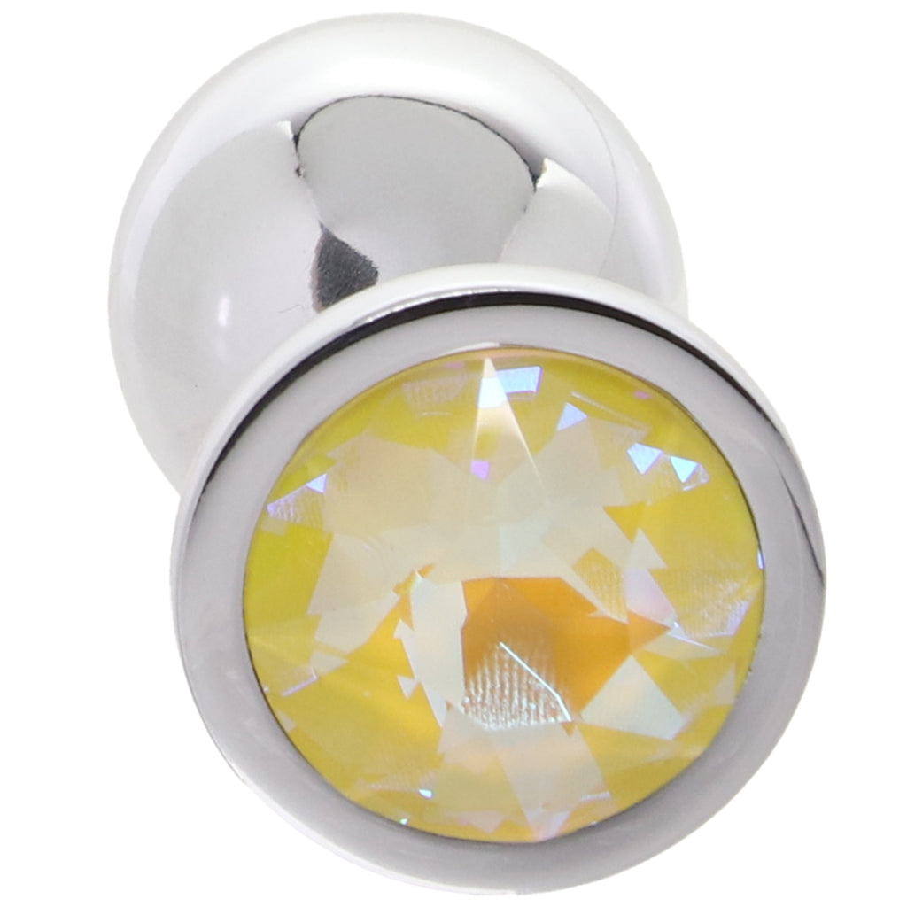 Rear Assets Medium Yellow Gem Plug Anal Sex Toys > Butt Plugs