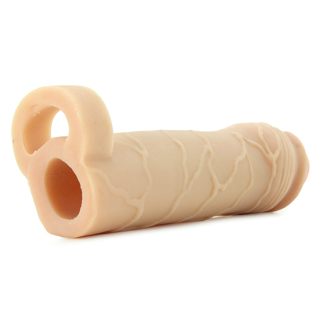 Perfect 1 Inch Extension with Ball Strap in White Male Enhancement > Extenders and Sleeves