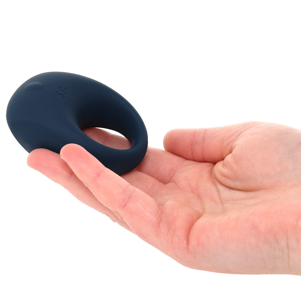 Satisfyer Strong One Ring Vibe in Blue Cock Rings