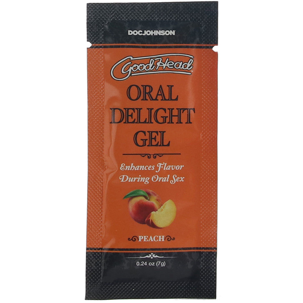 GoodHead Oral Delight Gel .24oz in Peach Lubes and Lotions > Sexual Stimulants