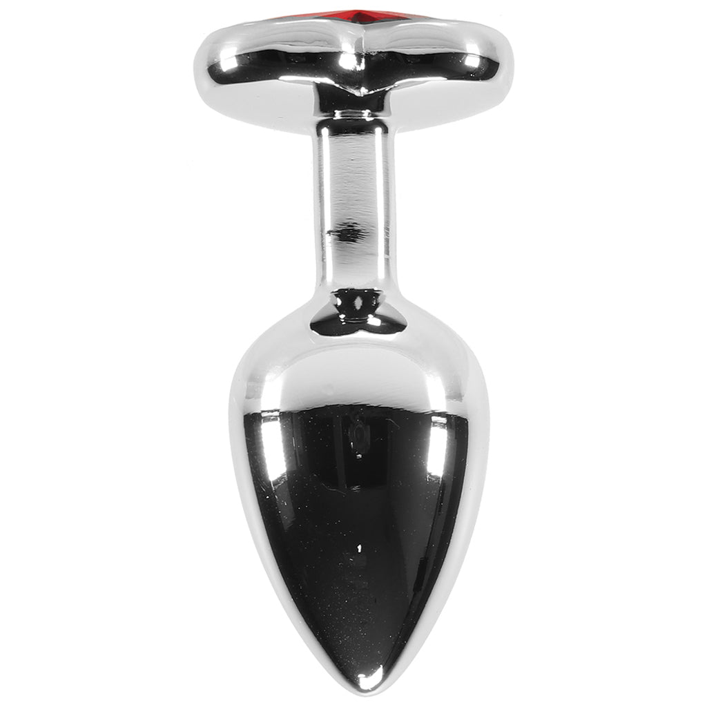 Booty Sparks Red Heart Gem Anal Plug in Small Anal Sex Toys > Butt Plugs