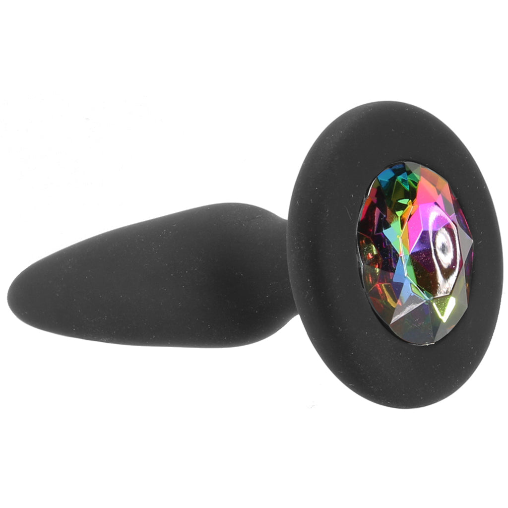 Glams Mini Rainbow Gem Silicone Butt Plug Anal Sex Toys > Butt Plugs