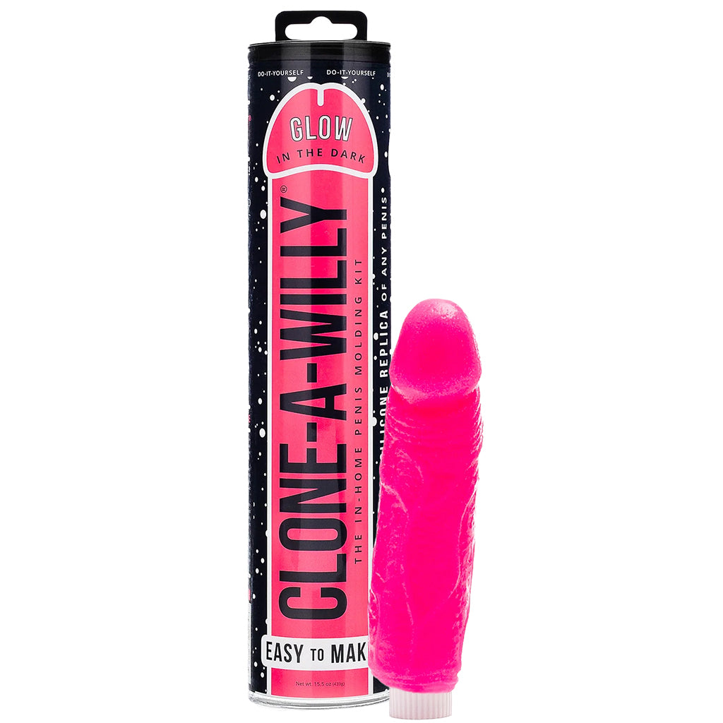 Clone-A-Willy Glow in the Dark in Hot Pink Dildo Sex Toys > Realistic Dildos