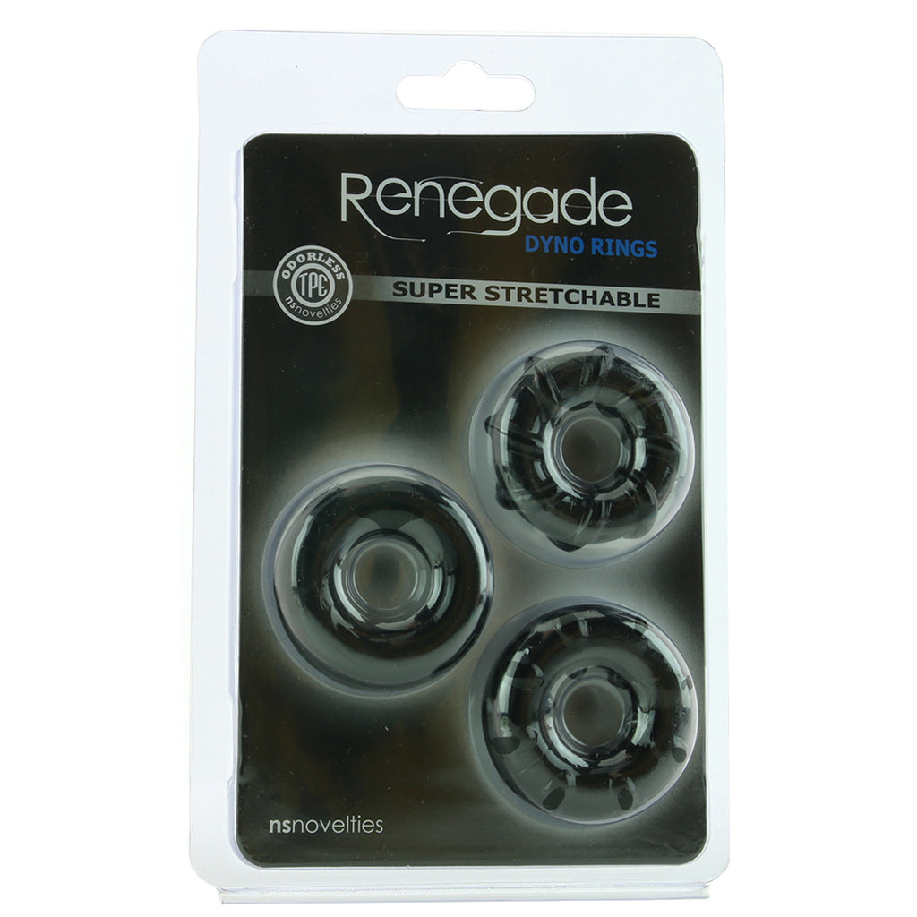 Renegade Dyno Cock Rings 3 Pack in Black Cock Rings