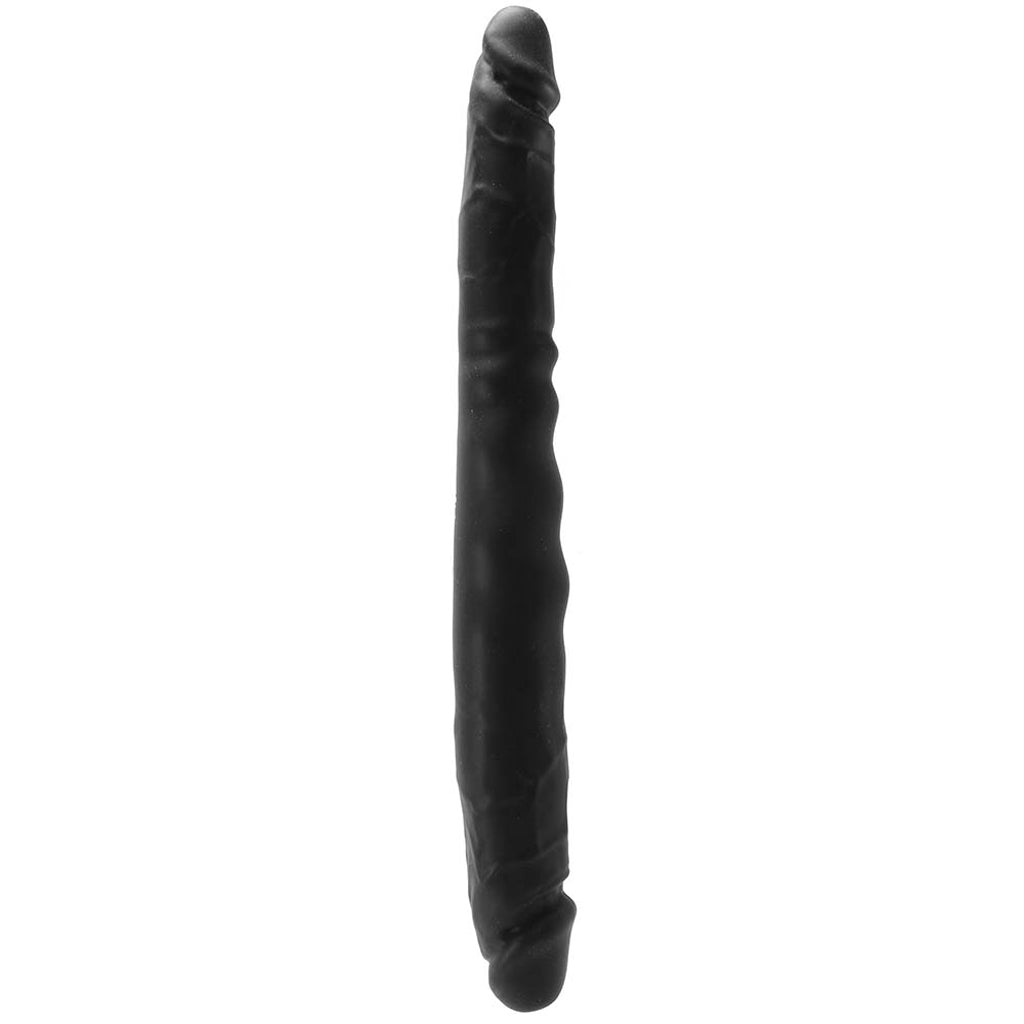 Colours Double Pleasure 12 Inch Dildo in Black Dildo Sex Toys > Double Ended Dildos