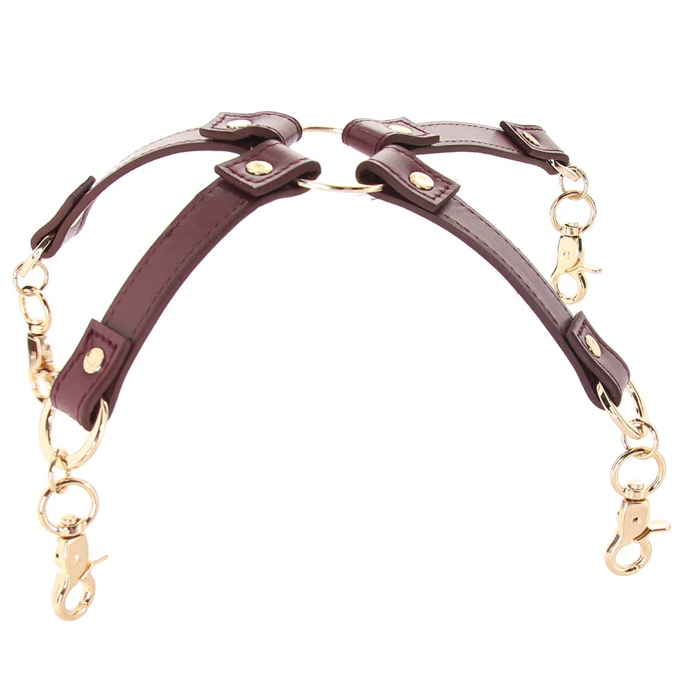 Ouch! Halo Hogtie Connector in Burgundy Bondage and Fetish > Restraints