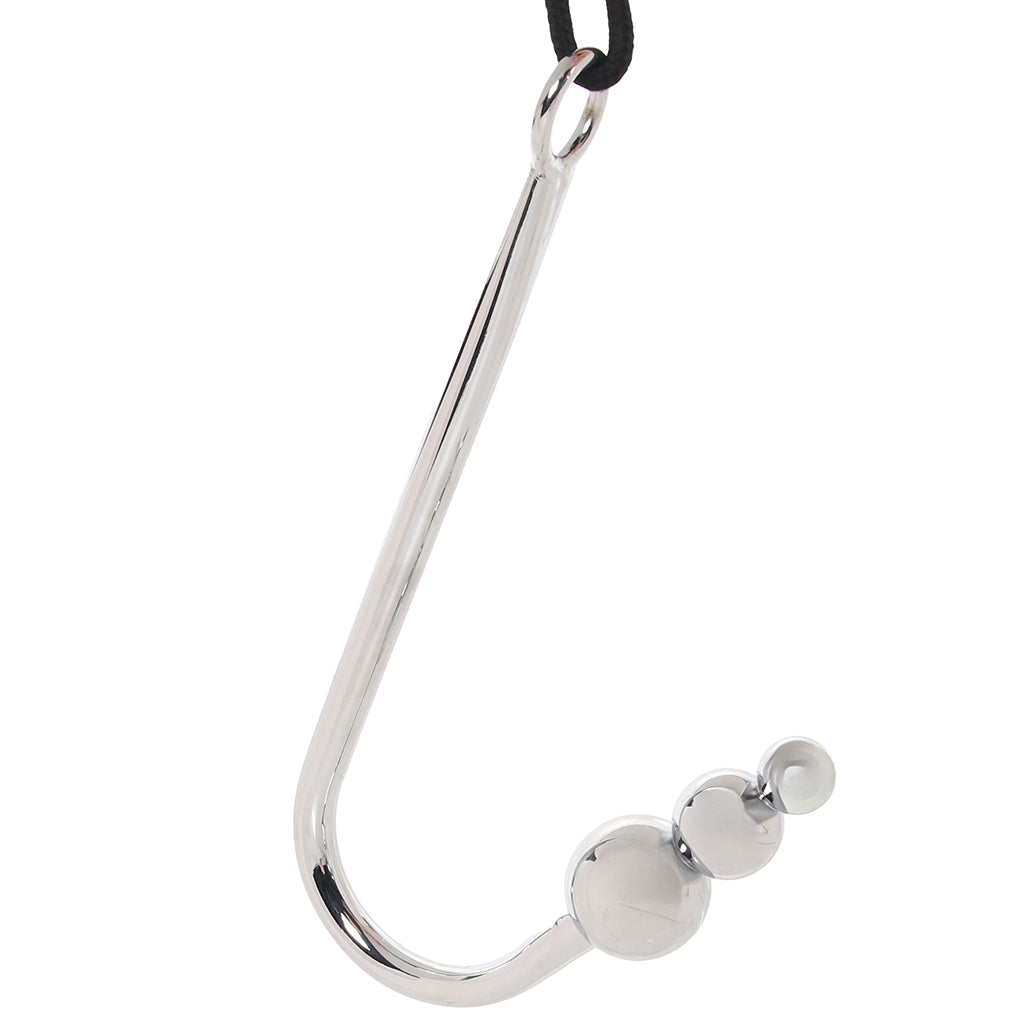 Master Series Roped Beaded Steel Anal Hook Dildo Sex Toys > Anal Dildos